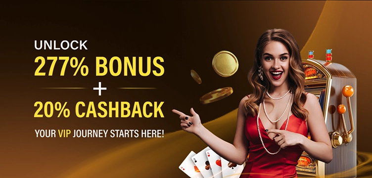 277% Bonus + 20% Cashback