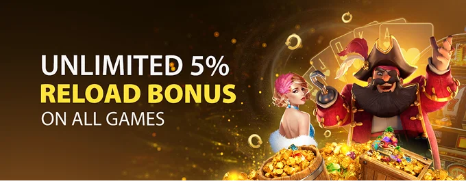 Unlimited 5% Reload Bonus on All Games
